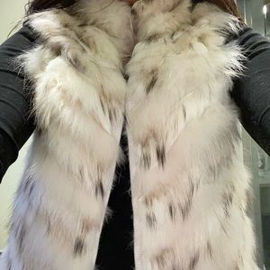 BCBG Fox fur vest